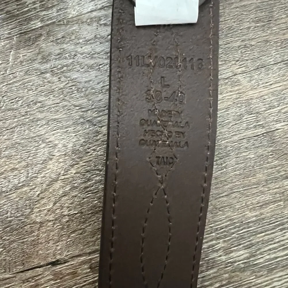 Levi's Western Style Stitch‎ Jean Belt with Tapered Tabs-Large